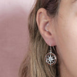 Koa Wood Compass Earrings Earrings Island by Koa Nani 