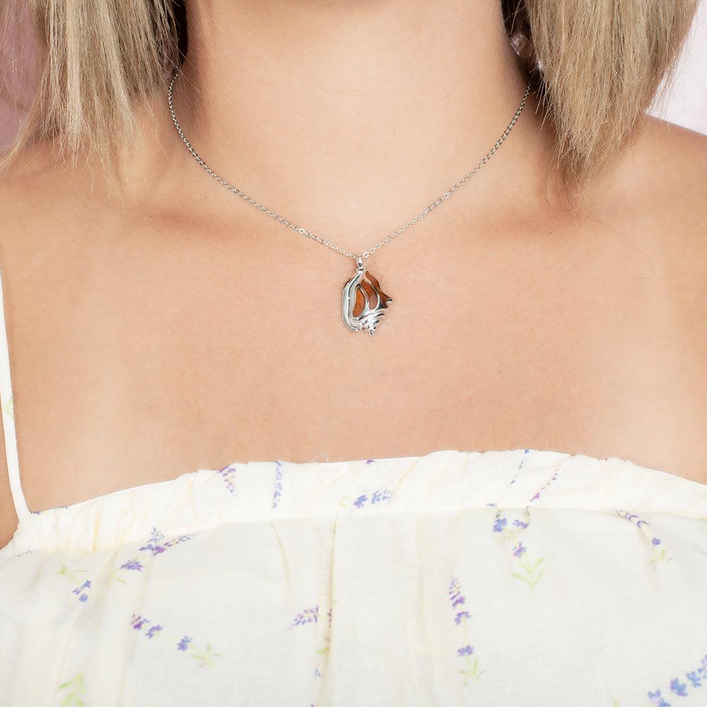 Koa Wood Conch Shell Pendant Pendant Island by Koa Nani 