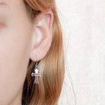 Koa Wood Cross Hook Earrings Earrings Island by Koa Nani 