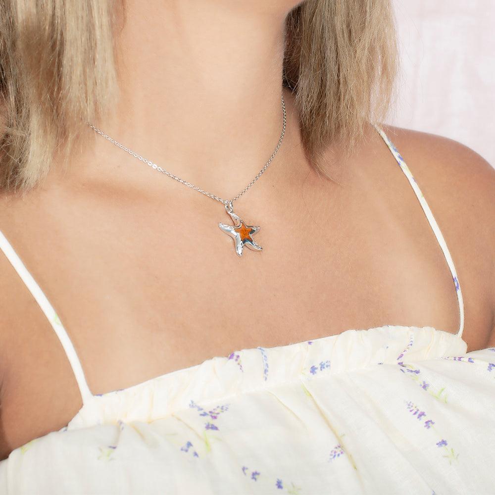 Koa Wood Dancing Starfish Pendant Pendant Island by Koa Nani 