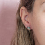 Koa Wood Hawaiian Mano Tooth Earrings Earrings Island by Koa Nani 