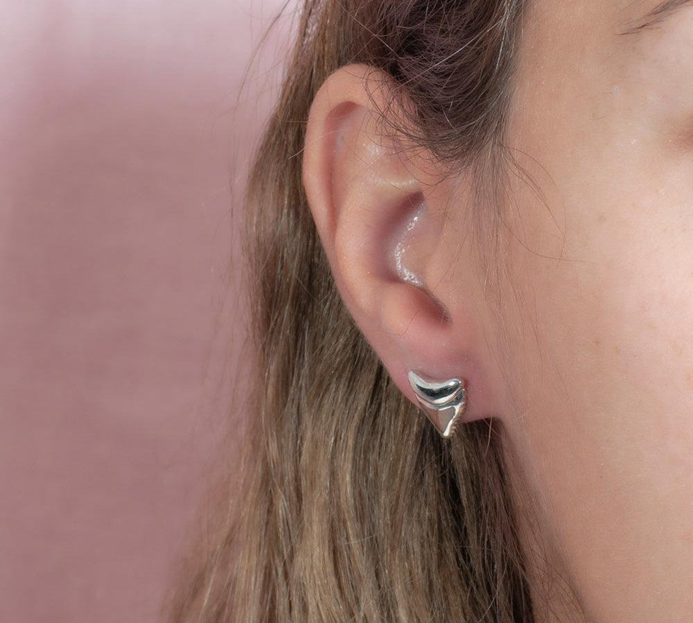 Koa Wood Hawaiian Mano Tooth Earrings Earrings Island by Koa Nani 