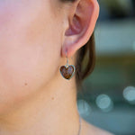 Koa Wood Heart Earrings Earrings Island by Koa Nani 