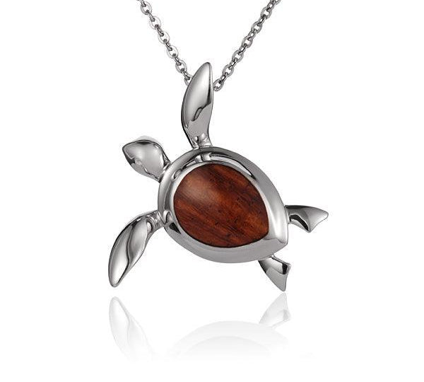Koa Wood Hilo Honu Pendant Pendant Island by Koa Nani 