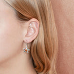 Koa Wood Hokuhele Hook Earrings Earrings Island by Koa Nani 