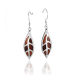 Koa Wood Leaf Earrings Earrings Island by Koa Nani 