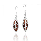 Koa Wood Leaf Earrings Earrings Island by Koa Nani 
