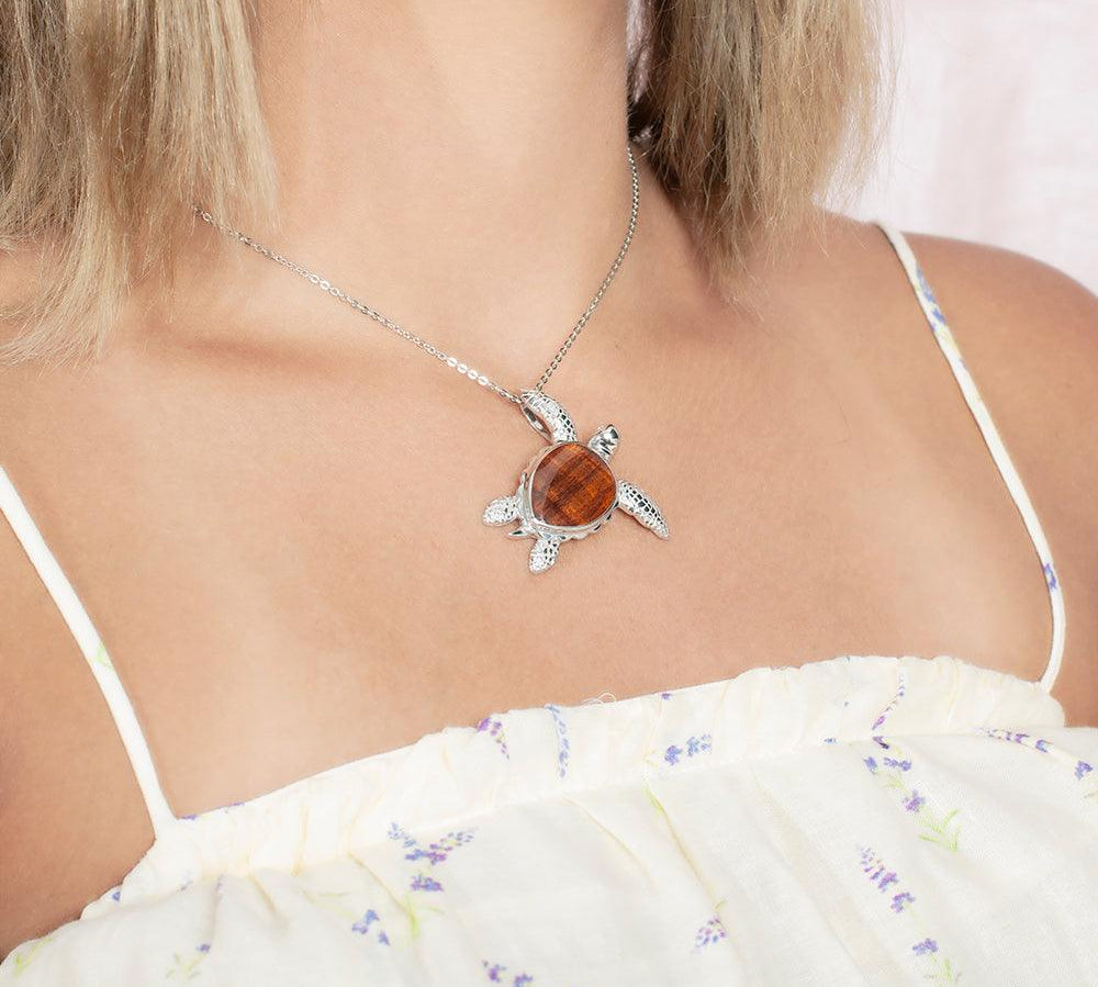Koa Wood Manoa Honu Pendant Pendant Island by Koa Nani 