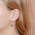 Koa Wood Mighty Mano Tooth Earrings Earrings Island by Koa Nani 