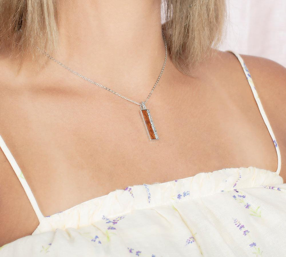 Koa Wood Nalu Bar Pendant Pendant Island by Koa Nani 