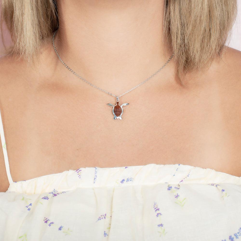 Koa Wood Papakolea Honu Pendant Pendant Island by Koa Nani 