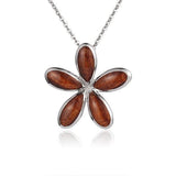 Koa Wood Pikake Pendant Pendant Island by Koa Nani 