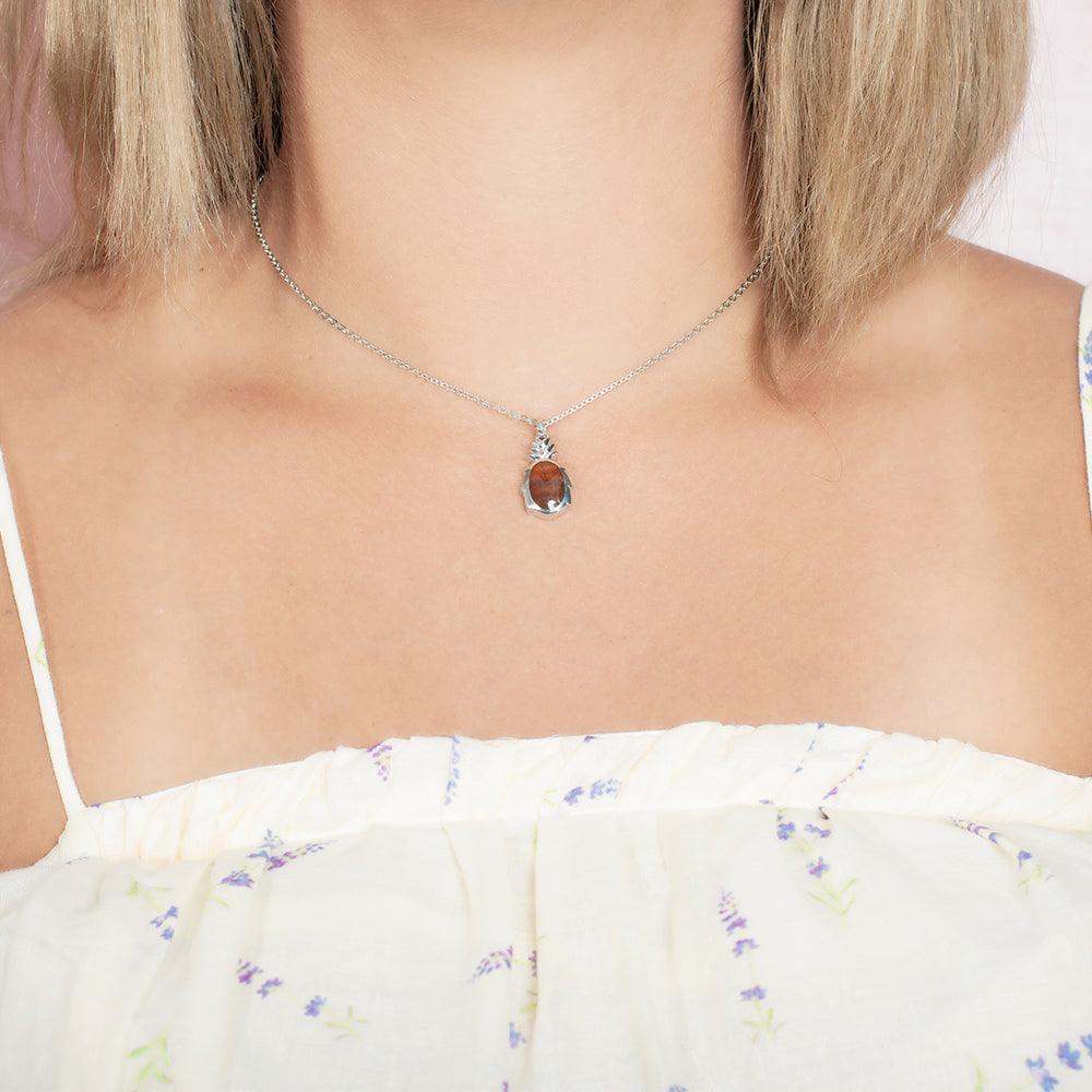 Koa Wood Pineapple Pendant Pendant Island by Koa Nani Small 