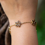 Koa Wood Plumeria Charm Bracelet Bracelet Island by Koa Nani 