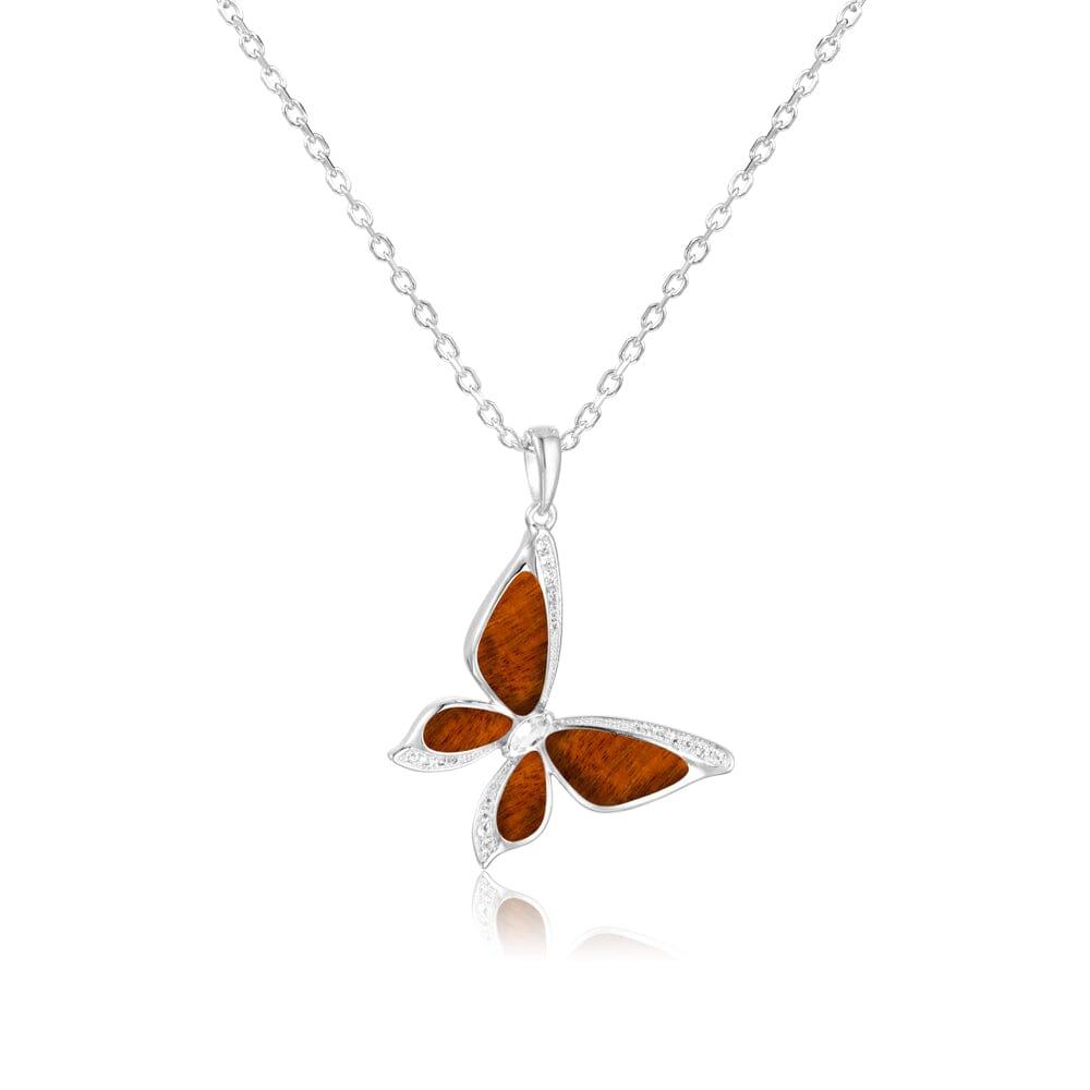 Koa Wood Pulelehua Pendant Pendant Island by Koa Nani 