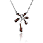 Sterling Silver and Wood Palm Tree Pendant  