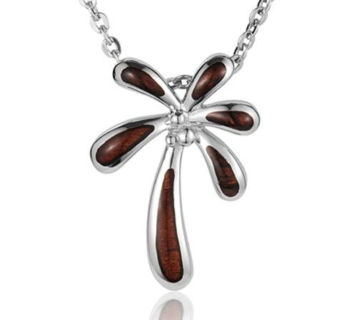 Koa Wood Retro Palm Tree Pendant Pendant Island by Koa Nani 