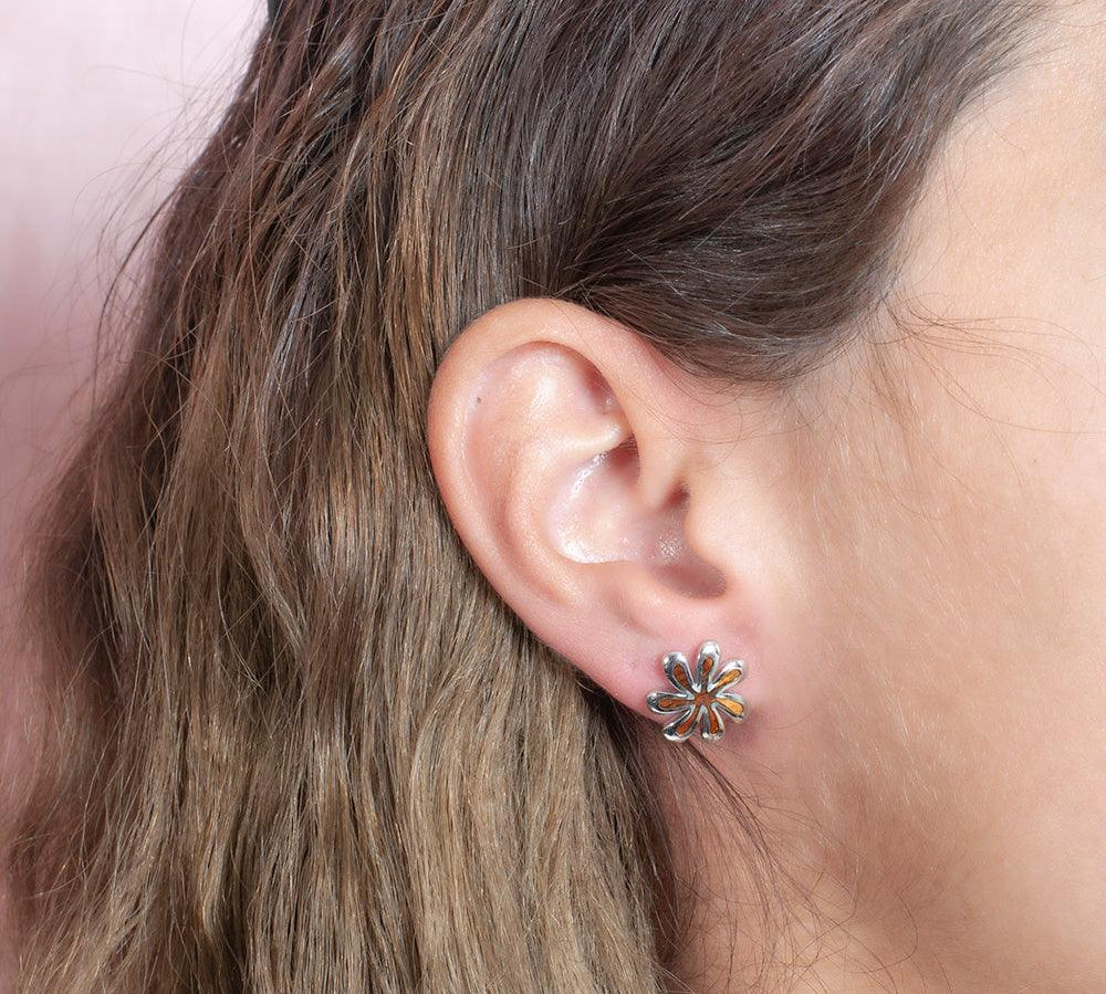 Koa Wood Retro Tiare Earrings Earrings Island by Koa Nani 