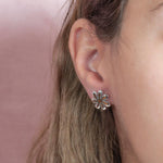 Koa Wood Retro Tiare Earrings Earrings Island by Koa Nani 