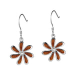 Koa Wood Retro Tiare Hook Earrings Earrings Island by Koa Nani 