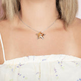 Koa Wood Royal Sea Star Pendant Pendant Island by Koa Nani Large 