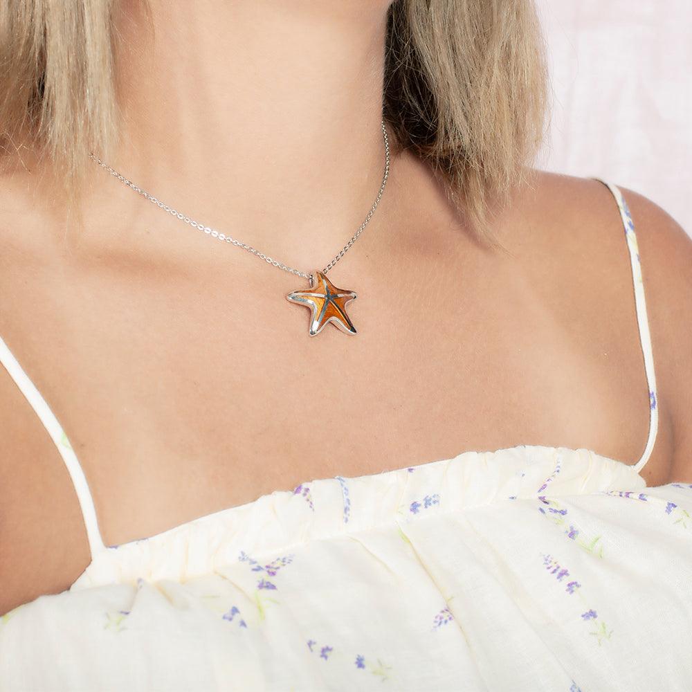 Koa Wood Royal Sea Star Pendant Pendant Island by Koa Nani 