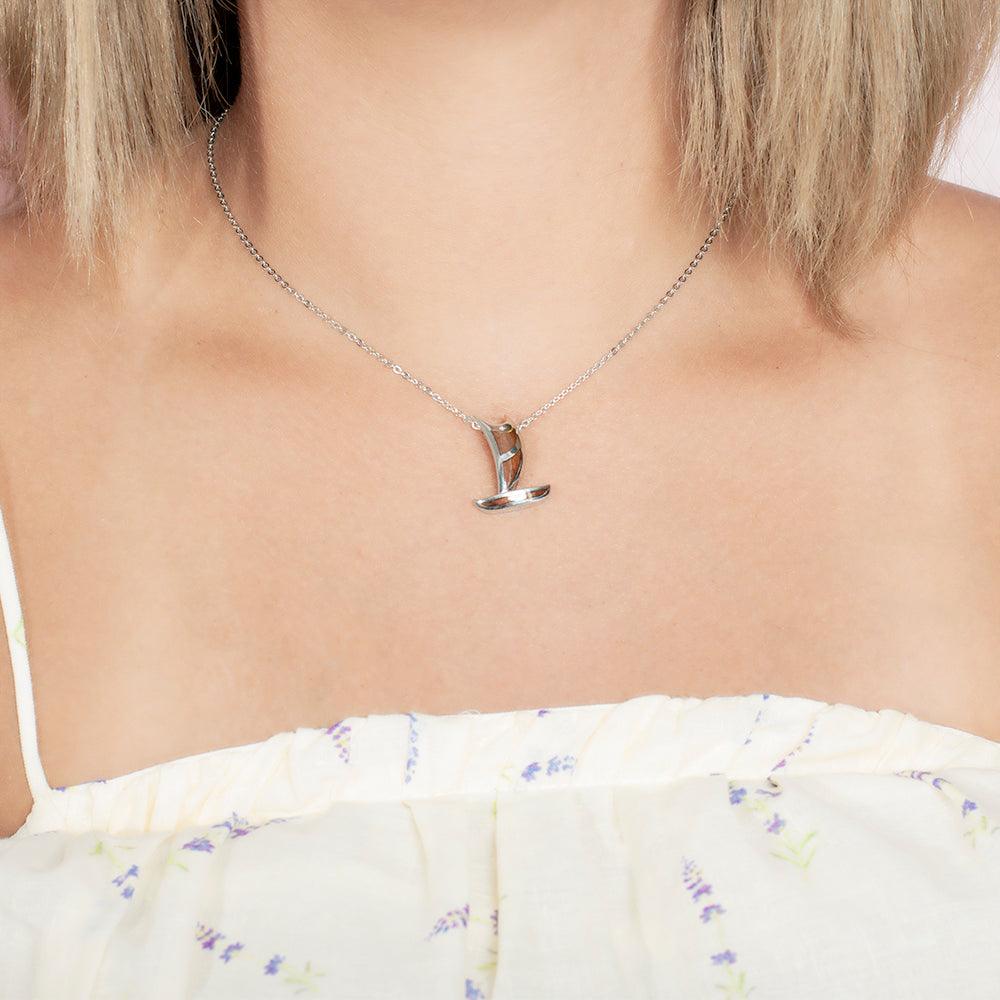 Koa Wood Sailboat Pendant Pendant Island by Koa Nani Small 