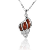 Koa Wood Seashell Pendant Pendant Island by Koa Nani 