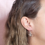 Koa Wood Sunrise Plumeria Earrings Earrings Island by Koa Nani 