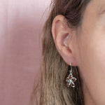Koa Wood Sunrise Plumeria Earrings Earrings Island by Koa Nani 