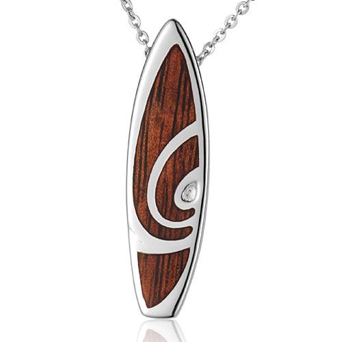 Koa Wood Surfboard Pendant Pendant Island by Koa Nani 