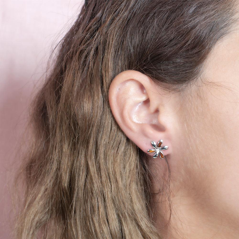 Koa Wood Tiare Earrings Earrings Island by Koa Nani 