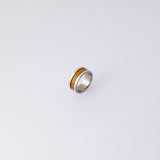 Koa Wood Titanium Ring Ring Island by Koa Nani Metal Border 