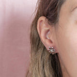 Koa Wood Tropical Tiare Earrings Earrings Island by Koa Nani 