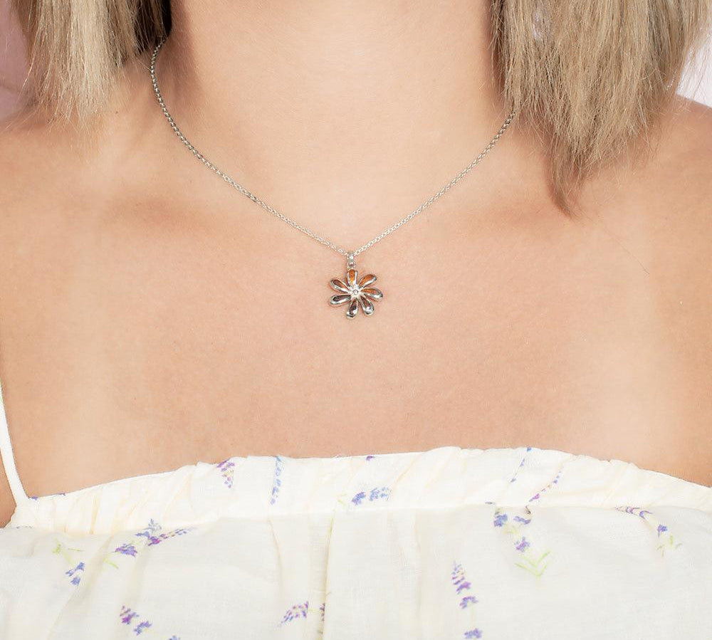 Koa Wood Tropical Tiare Pendant Pendant Island by Koa Nani 