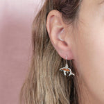 Koa Wood Whale Earrings Earrings Island by Koa Nani 