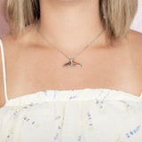 Koa Wood Whale Tail Pendant Pendant Island by Koa Nani Medium 