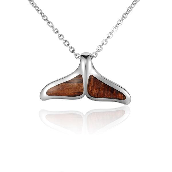 Koa Wood Whale Tail Pendant Pendant Island by Koa Nani 