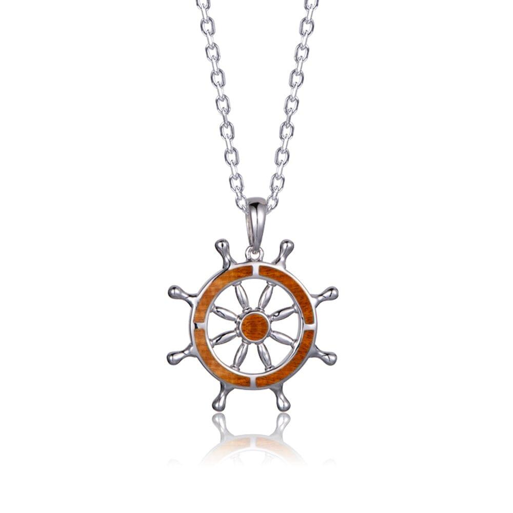 Koa Wood Wheel of Dharma Pendant Pendant Island by Koa Nani 