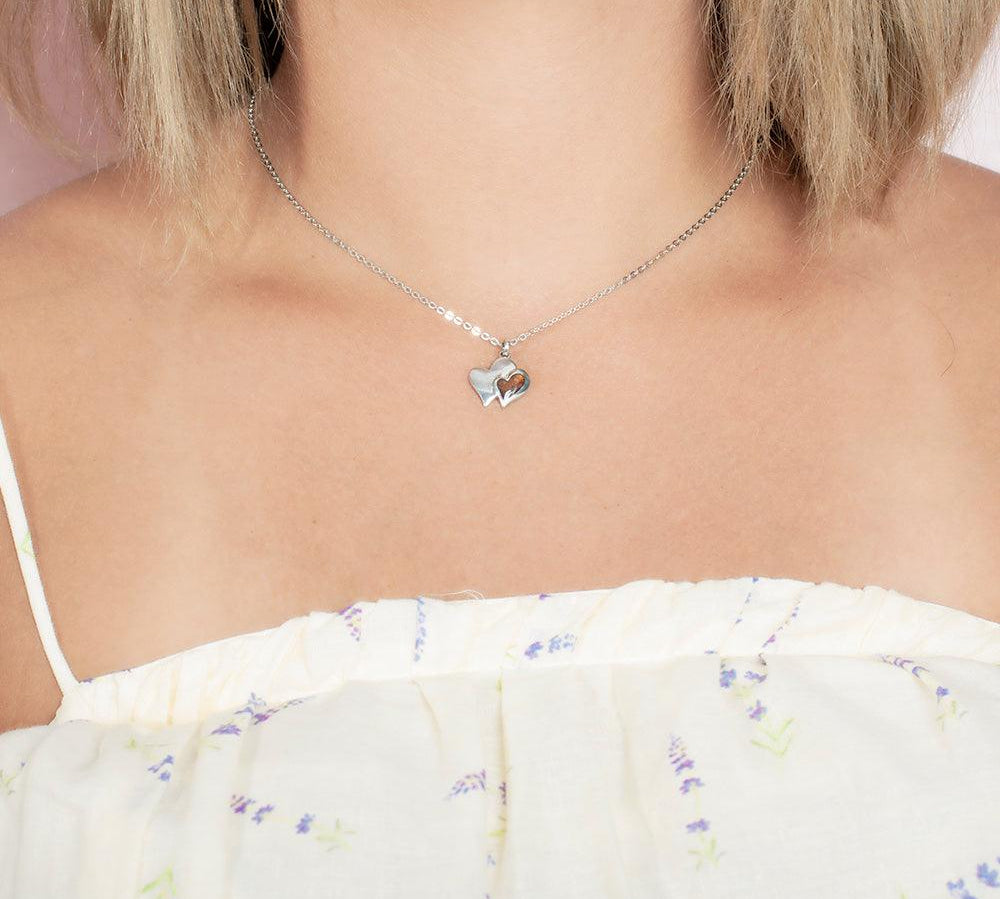 Koa Wood When Hearts Meet Pendant Pendant Island by Koa Nani 