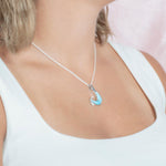 Larimar Ahi Fishhook Pendant Pendant Island by Koa Nani 