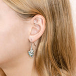 Larimar Ali’i Conch Shell Earrings Earrings Island by Koa Nani 