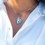 Larimar Ali’i Conch Shell Pendant Pendant Island by Koa Nani 