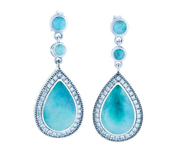 Larimar Allure Earrings Earrings Island by Koa Nani 
