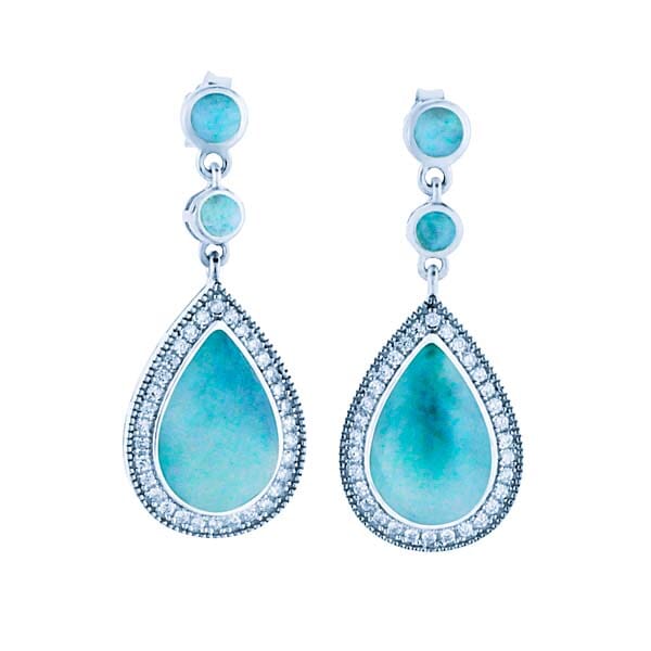 Larimar Allure Earrings Earrings Island by Koa Nani 