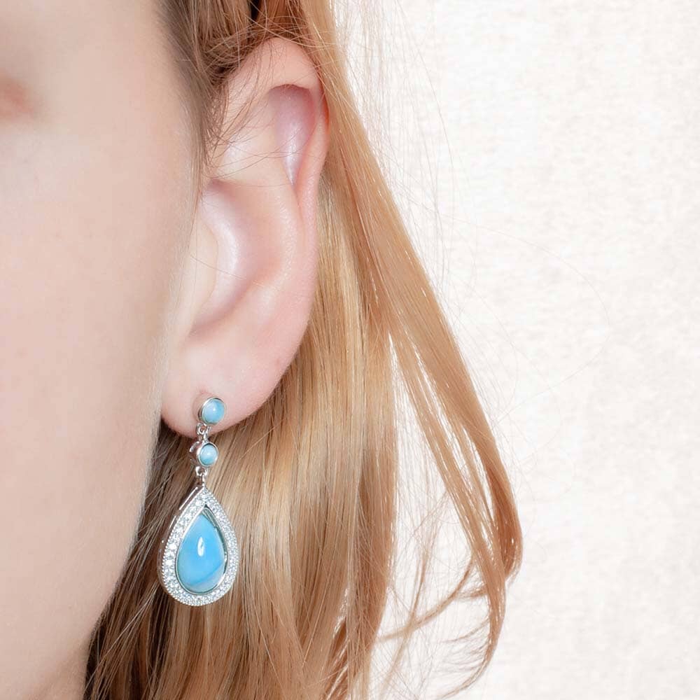 Larimar Allure Earrings Earrings Island by Koa Nani 