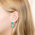 Larimar Aloha Heart Earrings Earrings Island by Koa Nani 