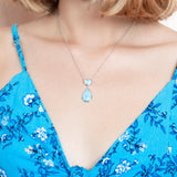 Larimar Aloha Heart Pendant Pendant Island by Koa Nani 