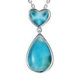 Larimar Aloha Heart Pendant Pendant Island by Koa Nani 