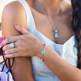 Larimar Aloha Heart Pendant Pendant Island by Koa Nani 